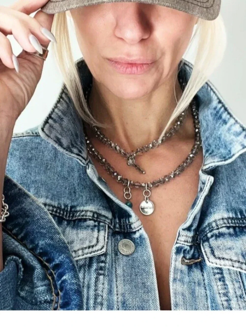 Katia Designs Grateful Crystal Boho Wrap Bracelet/Necklace